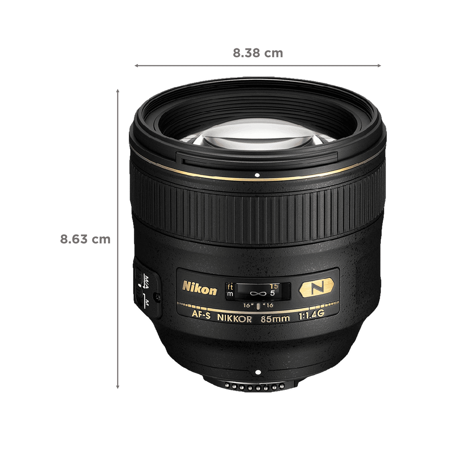Buy Nikon AF-S NIKKOR 85mm f/1.4 - f/16 Standard Prime Lens for